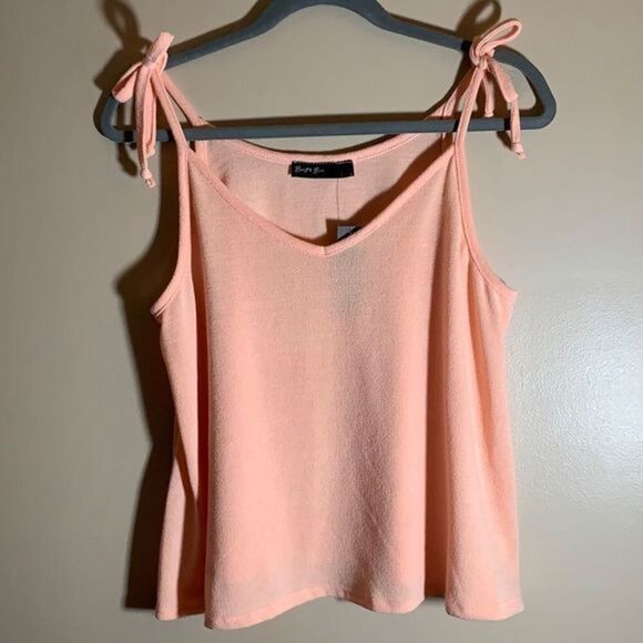 Brit & Bri Orange Cropped Tank Top NWT - Picture 1 of 6